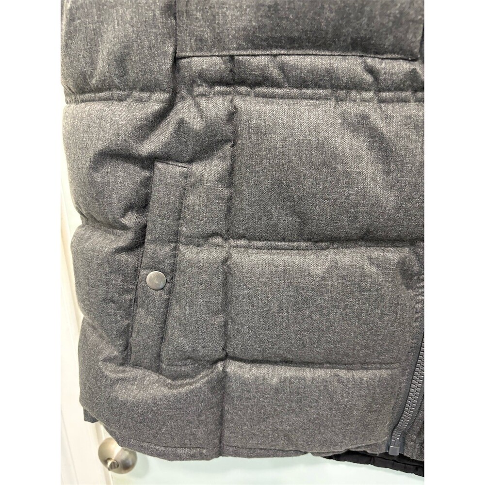 Goodfellow & Co Vest Mens Size 2XL Charcoal Gray Quilted Puffer Full Zip - Picture 3 of 9
